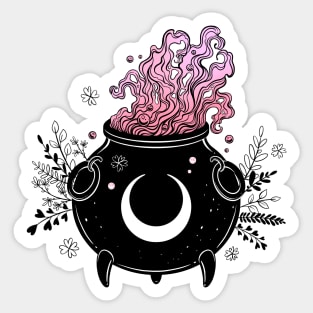 witch's cauldron Sticker